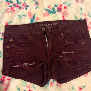 Maroon shorts